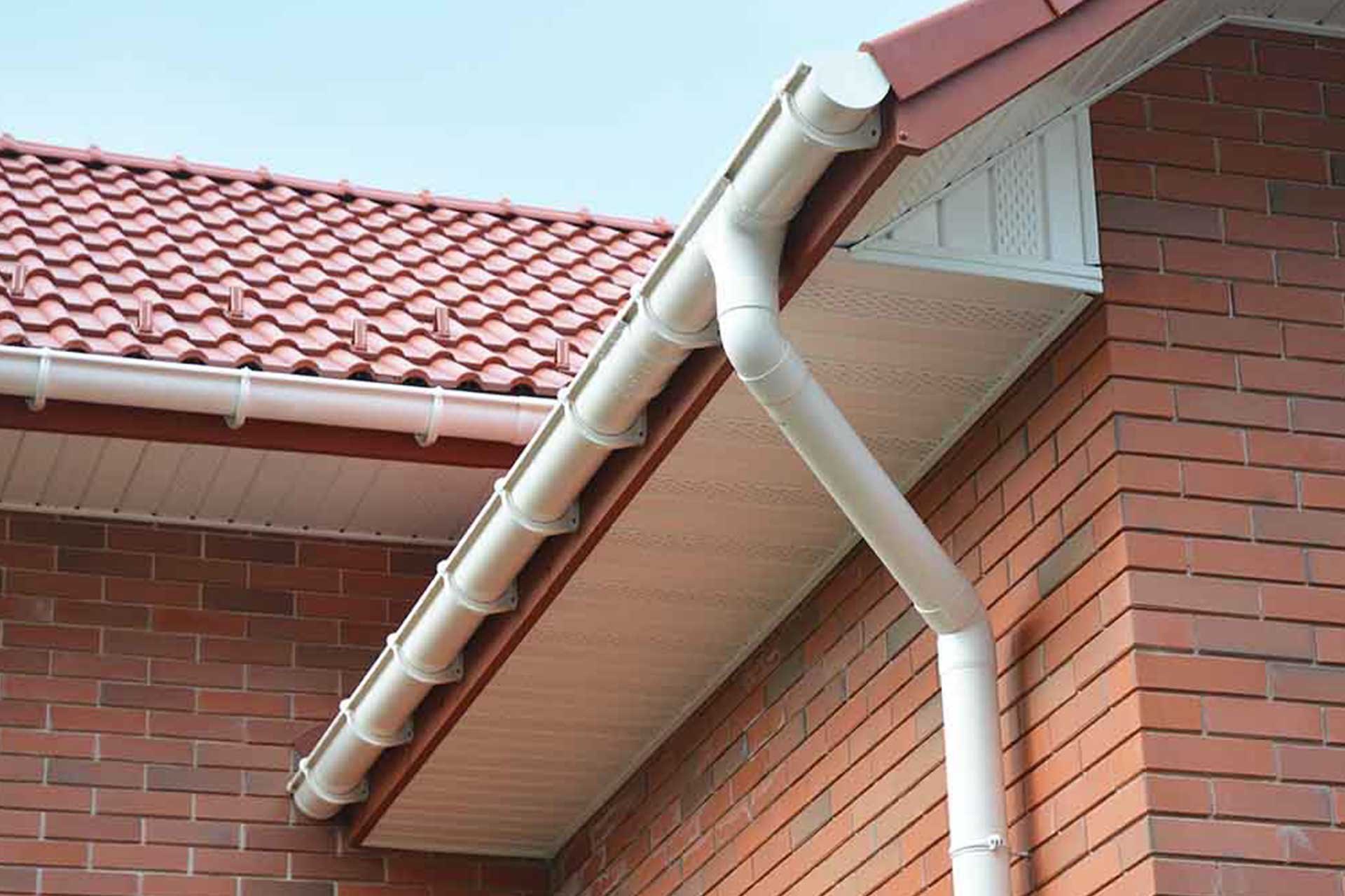 New white uPVC fascias and guttering installed by Valley Home Improvements
