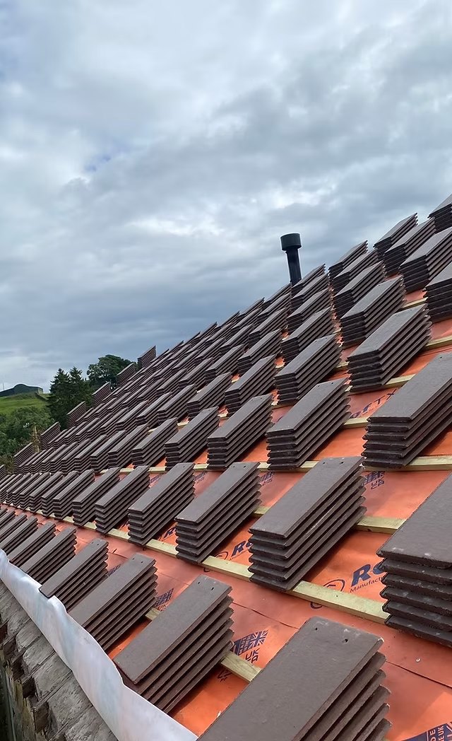 Valley Home Improvements roofing project near St Giles' Church and the Racecourse Ground, Wrexham LL13