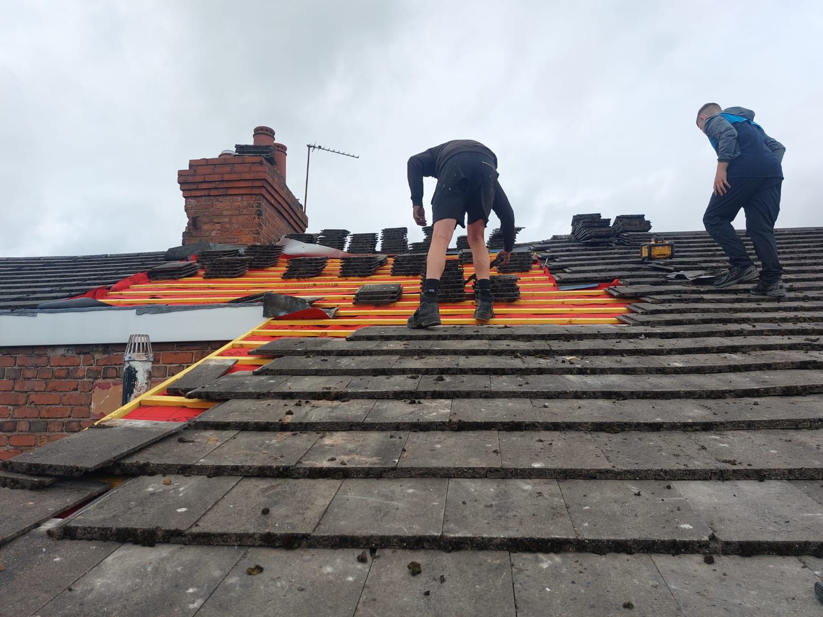 New tiled roof by Valley Home Improvements in Wrexham