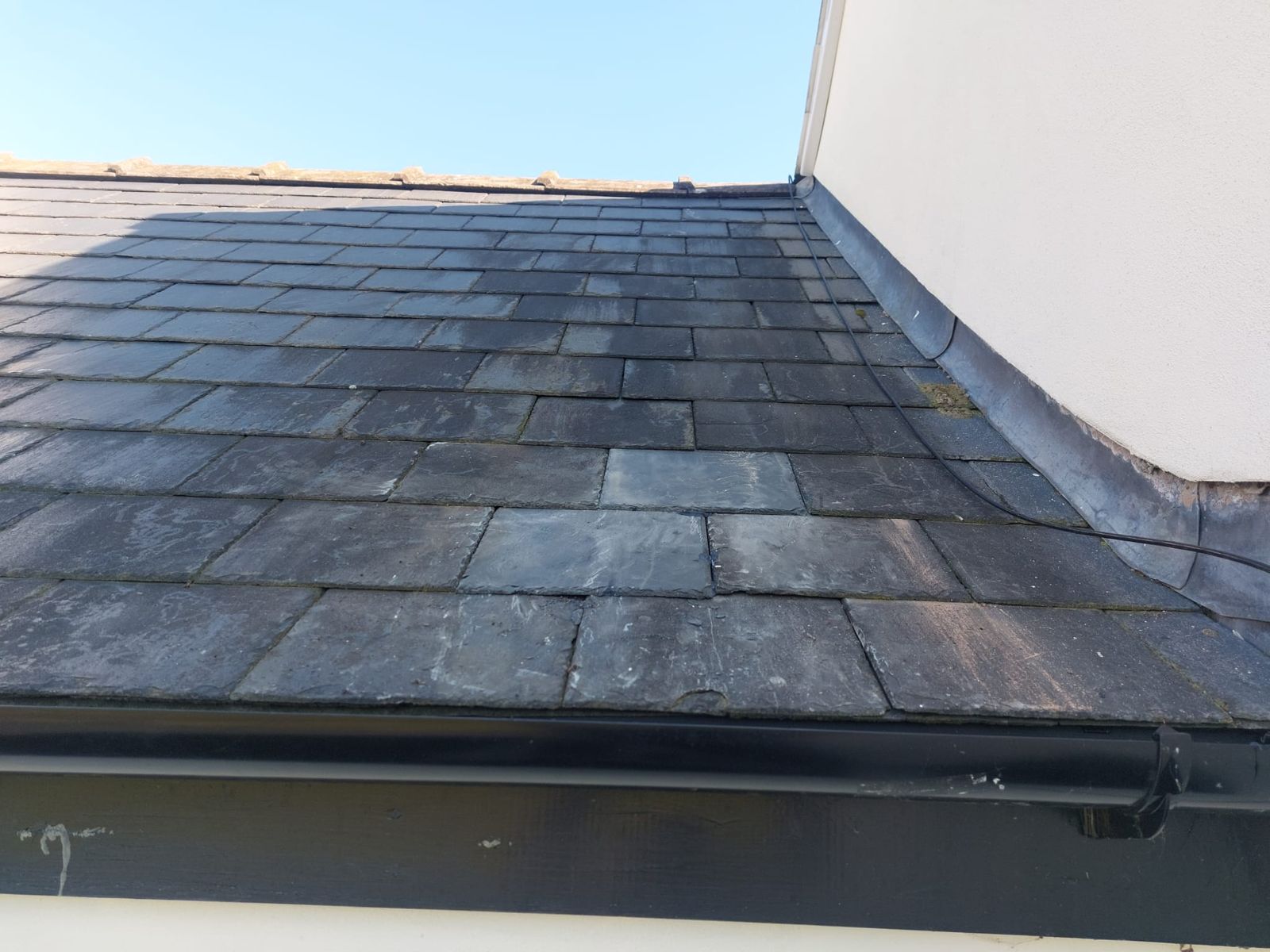 New white uPVC fascias and guttering installed by Valley Home Improvements